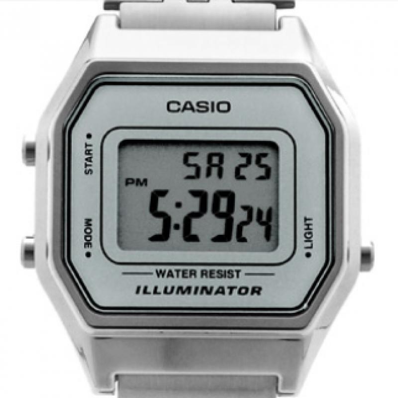 Casio La680wa 7df  La680wa 7  Digital Square Vintage Retro Public Metal Watch
