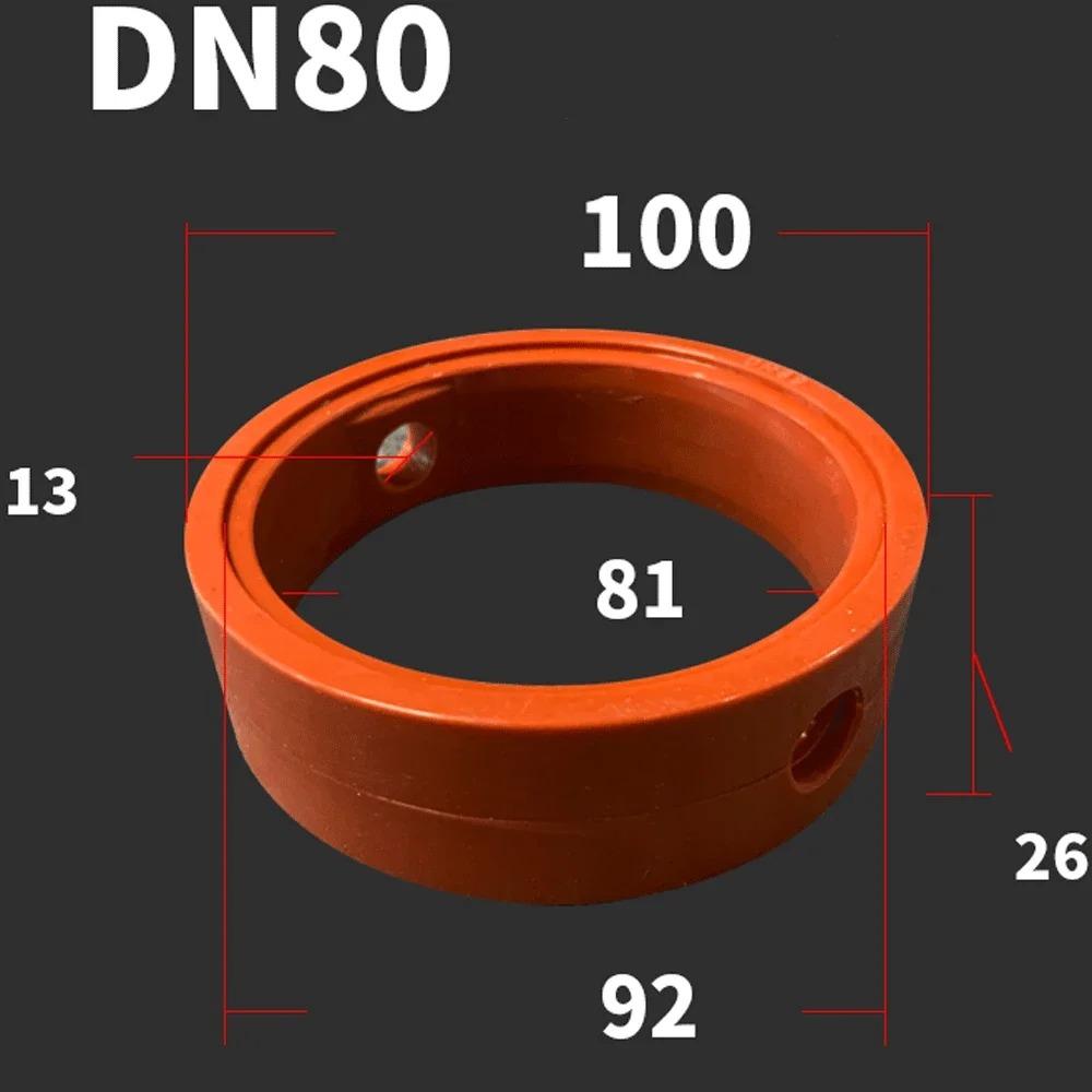 Red 29/38/63/76/89mm DN22/25/32/40/50/65/80/100/125/150VQM Food Grade Sanitary Slicone Seal Gasket Butterfly Valve Homebrew
