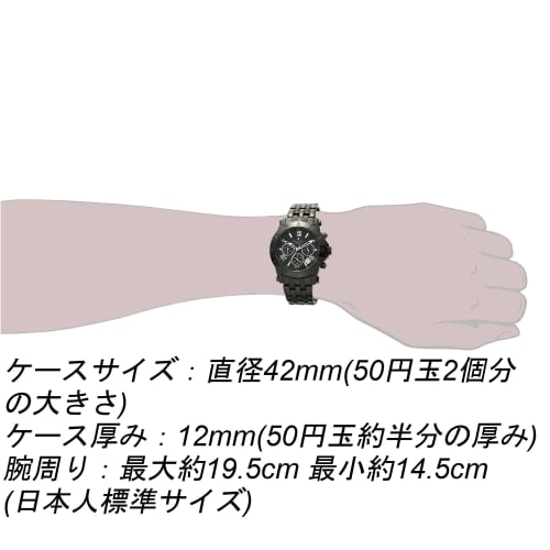 Salvatore Marra Salvatore Marra Watch Men's Analog Men's Chronograph Waterproof Black SS-BKBK