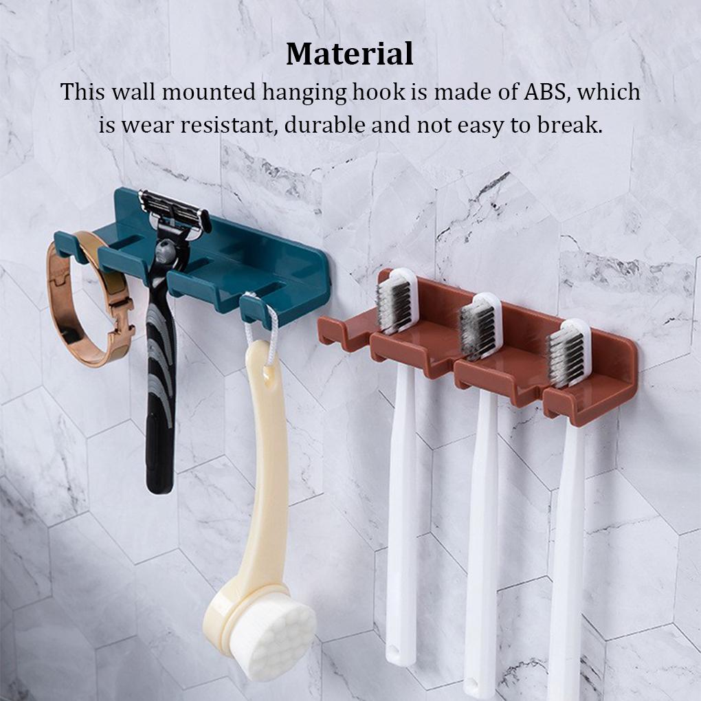 Wandmontierter, stanzfreier Hängehakenhalter, multifunktionale Kabelaufbewahrung, Türhänger, Haushalt, Badezimmer, Wohnzimmer