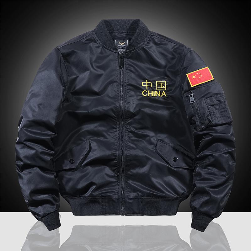 

Китайский хипстер ВВС бомбер куртка мужская вышитая бейсбольная форма свободная куртка большого размера карго XXXXL