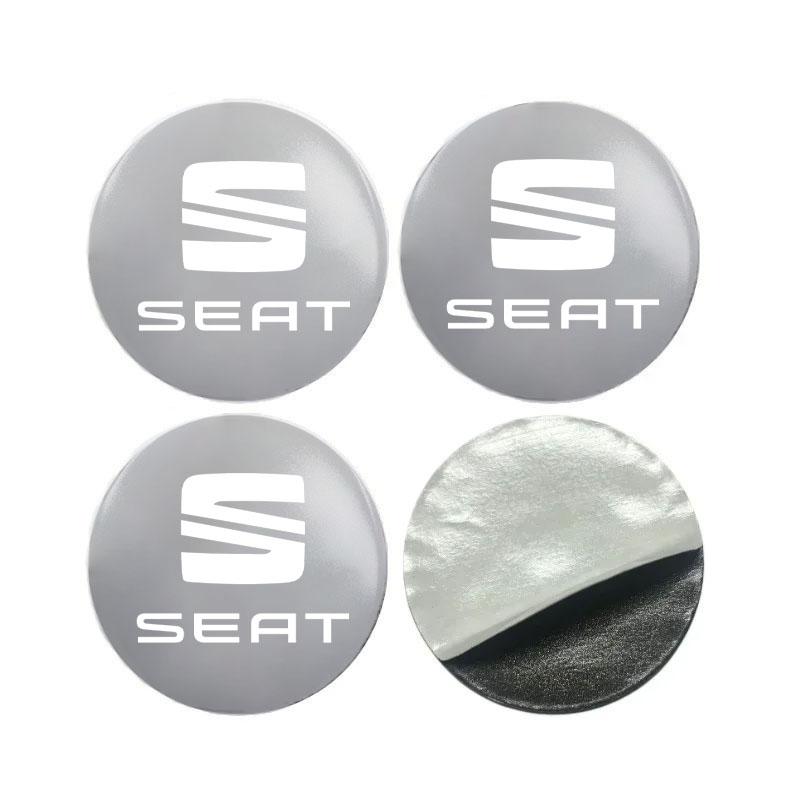 djbf10 56/60/65mm Car Wheel Center Hub Sticker Badge Sticker For Seat Leon Ibiza Alhambra Exeo Altea Arona Mii IBL Car Accessories