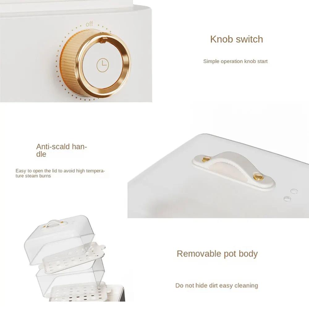 Egg Boiler Multifunction Double Electric Egg Cooker Steamer Corn Milk Steamed Rapid Layers Breakfast Cooking Appliances Kitchen