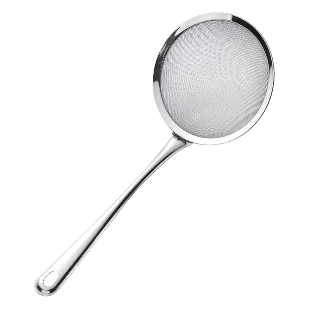 Fine Mesh Stainless Steel Colander for Straining Juices Vegetables Flour and Removing Grease from Soups and Broths