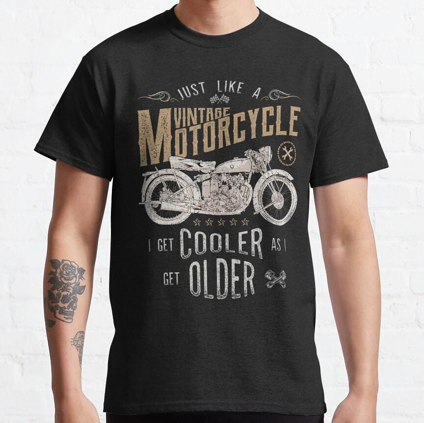 Speed Racer Vintage Classic Motorcycle Racing Genuine Equipment Motor Bike Printed T Shirt 100% Cotton  Plus Size Men's Clothing