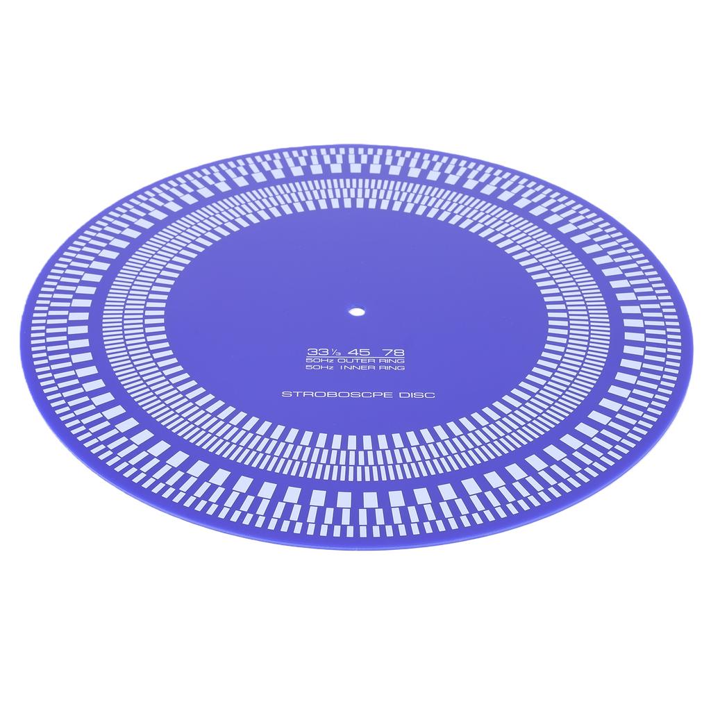LP Stroboscope Mat 11.81 In X 3mm LP Turntables Calibration Disc 33/45/78 RPM for Record Players Tests Rotational Speed