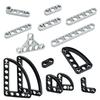 Technical Parts Moc Beam L-shape Thin with Axle Hole  DIY Building Blocks Accessories Toy Compatible 11478 32449 32017 Bricks