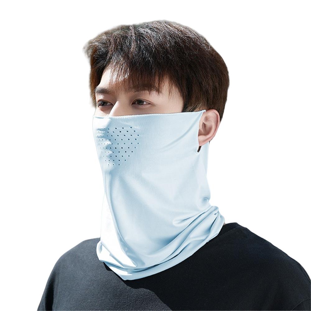 Summer Outdoor Hunting Face Mask Thin Breathable Quick-dry Sun Protection Ice Silk Scarf Pullover Neck Sport Face Cover