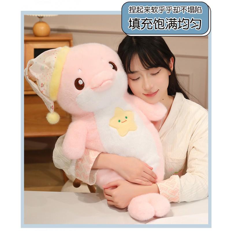 Soft Plush Dolphin Toy Kids Adults - 70cm Cuddly Sea Animal Stuffed Doll In Blue Pink White