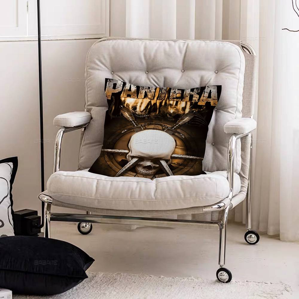 P-Pantera Band Pillow Cushion Cover Pillowcase Living Room Sofa Home Decor Customized