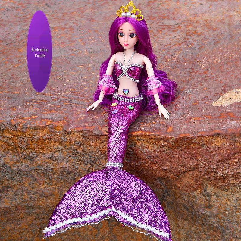 Mermaid Princess Doll: Handmade Water Play Toy for Girls - Perfect Children's Day Gift