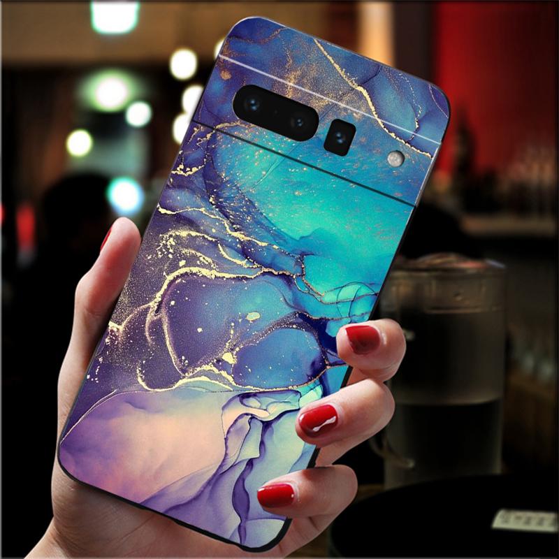 

Phone Case For Google Pixel 10 Pro XL 9 Pro XL 9A 8 7 6 Pro Pixel 8A 7A 6A Pixel 8 7 6 5 Blue Greem Marble Pixel 9 Pro XL