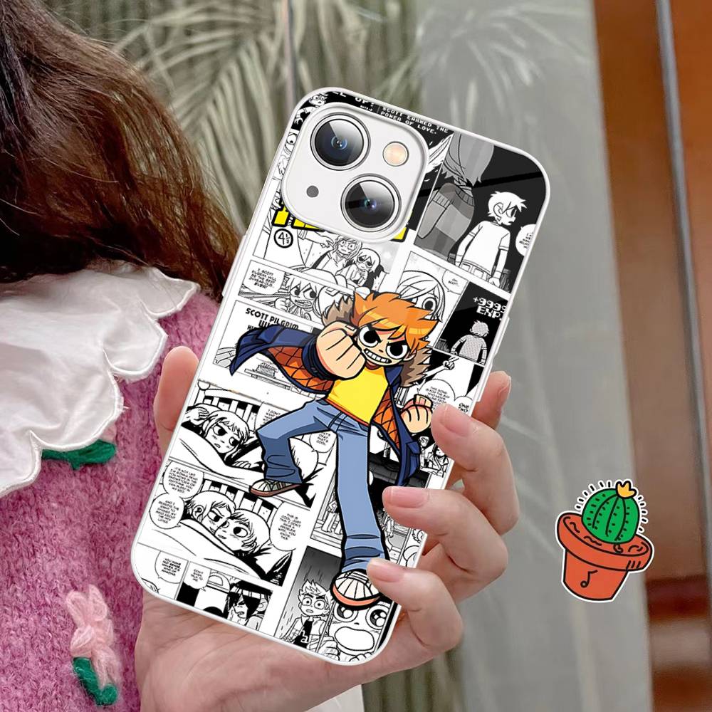 Comedy Film Scott Pilgrim VS The World Tempered Glass For Iphone 14 13 12 11 Pro Mini XS MAX 14Plus X XS XR Cover