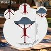 Camping Stool Fishing Tripod Foot Rest Compact Small Foldable Chair Slacker for Picnic Walking