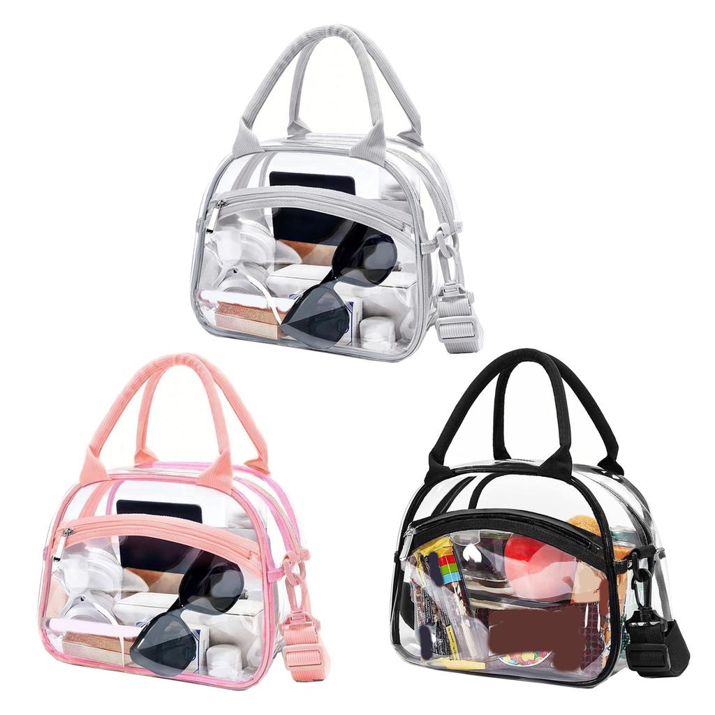 Przezroczysta kosmetyczka z regulowanymi paskami Podróżna kosmetyczka Duża pojemność Kosmetyczka Wodoodporna Kosmetyczka do mycia dla kobiety