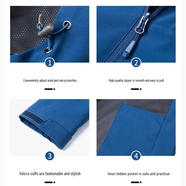 D21 Men's Hooded Windbreaker: Lightweight, Windproof, Waterproof Outdoor Sports Jacket for Spring & Autumn