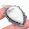 Crystal Quartz Gemstone Handmade 925 Sterling Silver Jewelry Pendant 2.25" q6Z00