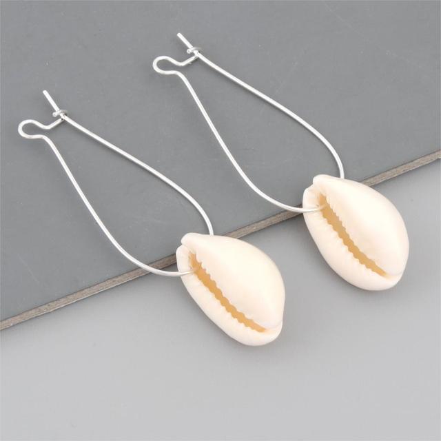 Bohemian Brincos Sea Shell Conch Ohrringe Für Frauen Gold Farbe Baumeln Ohrring Femal Strand Sommer Jewerly