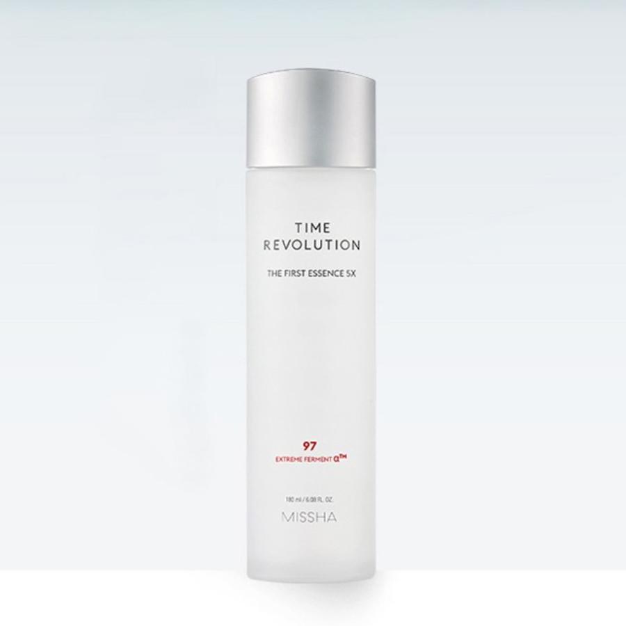 MISSHA Time Revolution The First Essence 5X 180ml , Hydrating & Brightening Facial Essence for Radiant Skin