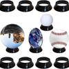 3Pcs Acrylic Display Stand Clear Ring Baseball Stands Plastic Round Stand For Golf Ball Baseball Tennis Ball Spheres Collections