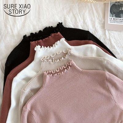 SURE XIAO STORY High Elastic Solid Sexy Knitted Sweater Pullovers Women Winter Winter Fashion Slim Sweater Women Tops
