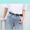 Fashionable Women's Black Pu Belt Featuring Distinctive Triangle Gold Buckle For Dressy Styles