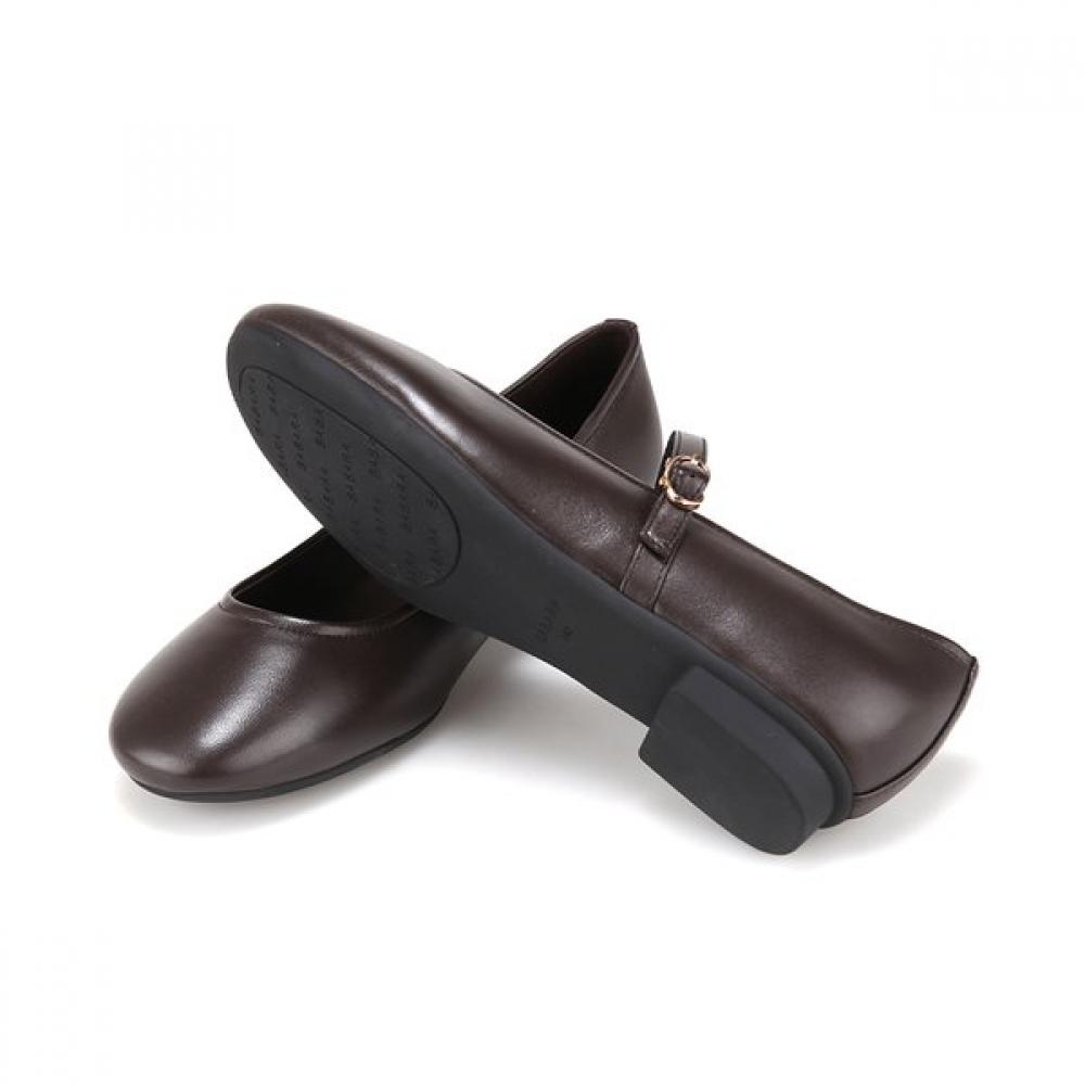 Barbara Mary Jane Flats Black 2cm Bbj592