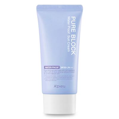 Čistý blok Přírodní voděodolný opalovací krém SPF50+ PA+++, 1 ks