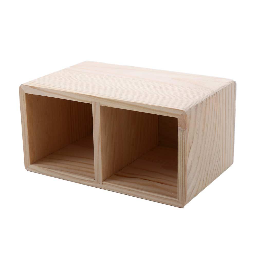 For Cosmetics Jewelry 1/2 Grid Organizer Pen Holder Desktop Storage Box Stationery Organizer