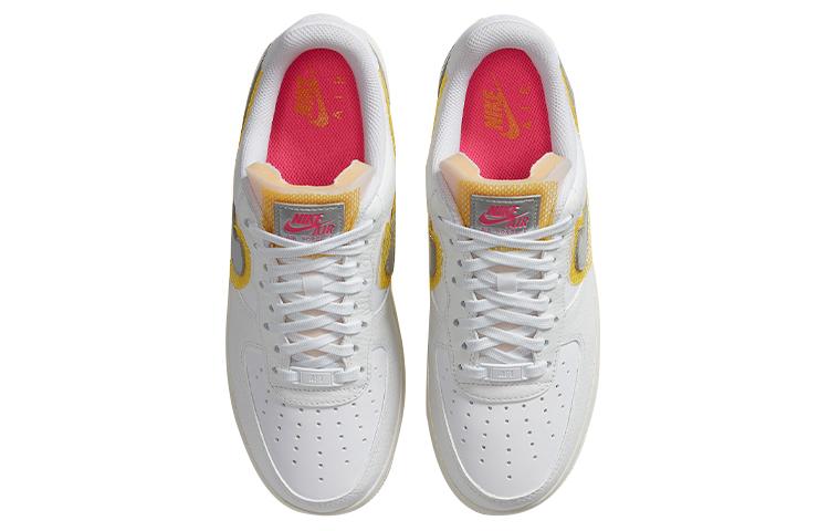 Nike Air Force 1 Low '07 Lx White Metallic Silver Gold Women's CZ8104-100