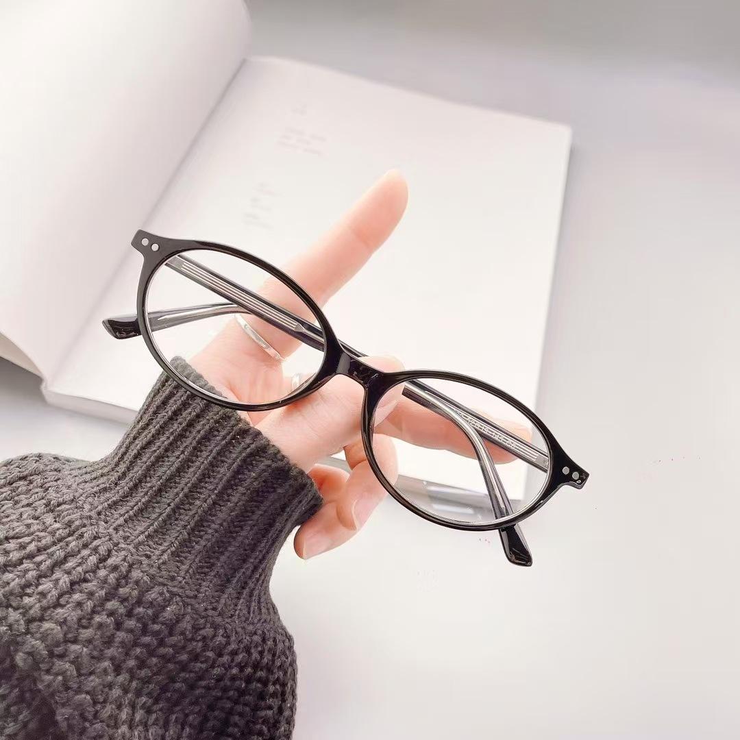 TR90 Sunglasses for Women UV Protection Oval Shape Campus Style Female Glasses Lightweight Durable