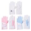 Comfortable Women's Sport Gloves Fingerless Non-slip Fingerless Golf Gloves Mesh Breathable Golf Mittens Palm Protection
