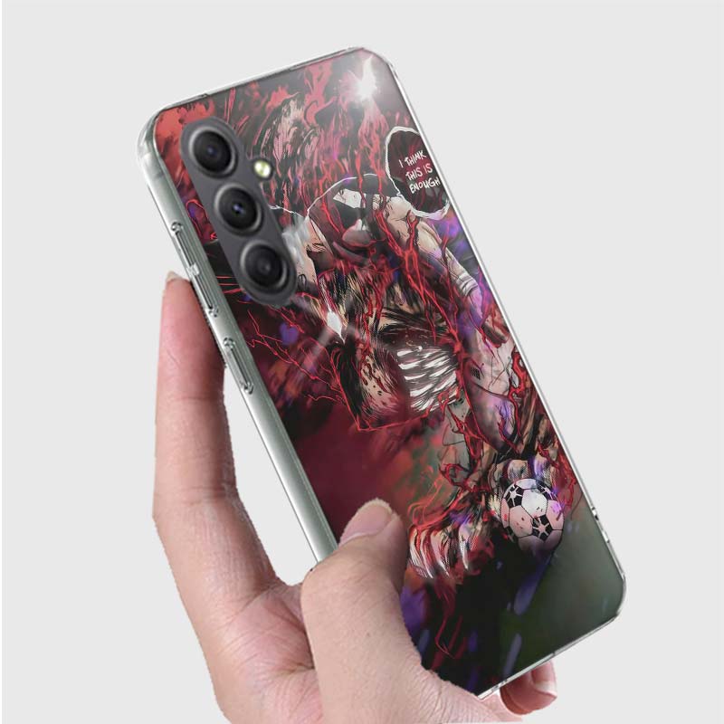 Blue Lock Anime Phone Case for Samsung A16 A26 A36 A56 A17 A37 A57 A07 A06 A02S A03 A04S A05S Galaxy Note 20 10 A50S A71 A51 A31