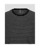 Binpolmen Gentle Tech Casual Pinstripe Round Knit Black