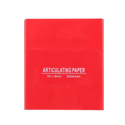 300 SheetsBox Soft Dental Anticulating Papers Teeth Care Strip Dental Orthodontic Strip(Red)