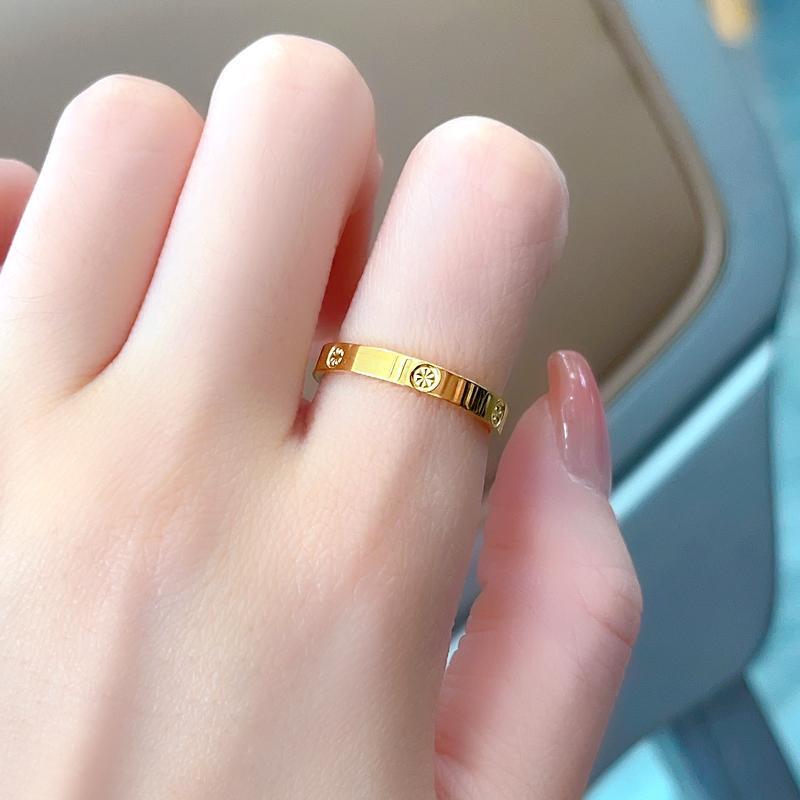 Französischer Retro-Filigran-Sternburst-Ring - Für Damen aus Titanstahl, Galvanisch beschichtet, Leichter Luxus und Nischen-Design.