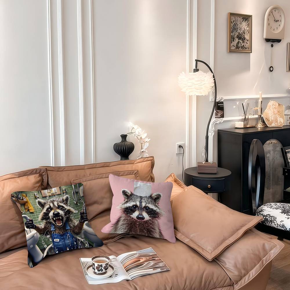 Funny Animals Bathroom Pillowcase Toon Gift Cushion Cover Bedroom Home Sofa Chair Seat Decor Pillow Case