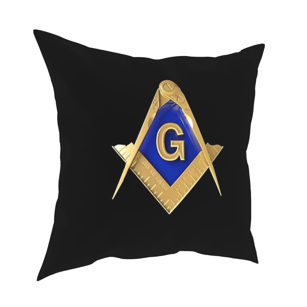 Масонский Золотой Угольник Наволочка Декоративная Подушка Полиэстер Масонская Креативная Наволочка 30x30cm