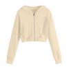 Kinder Farbiger Cropped Hoodie Lässige Jacke für Herbst Winter