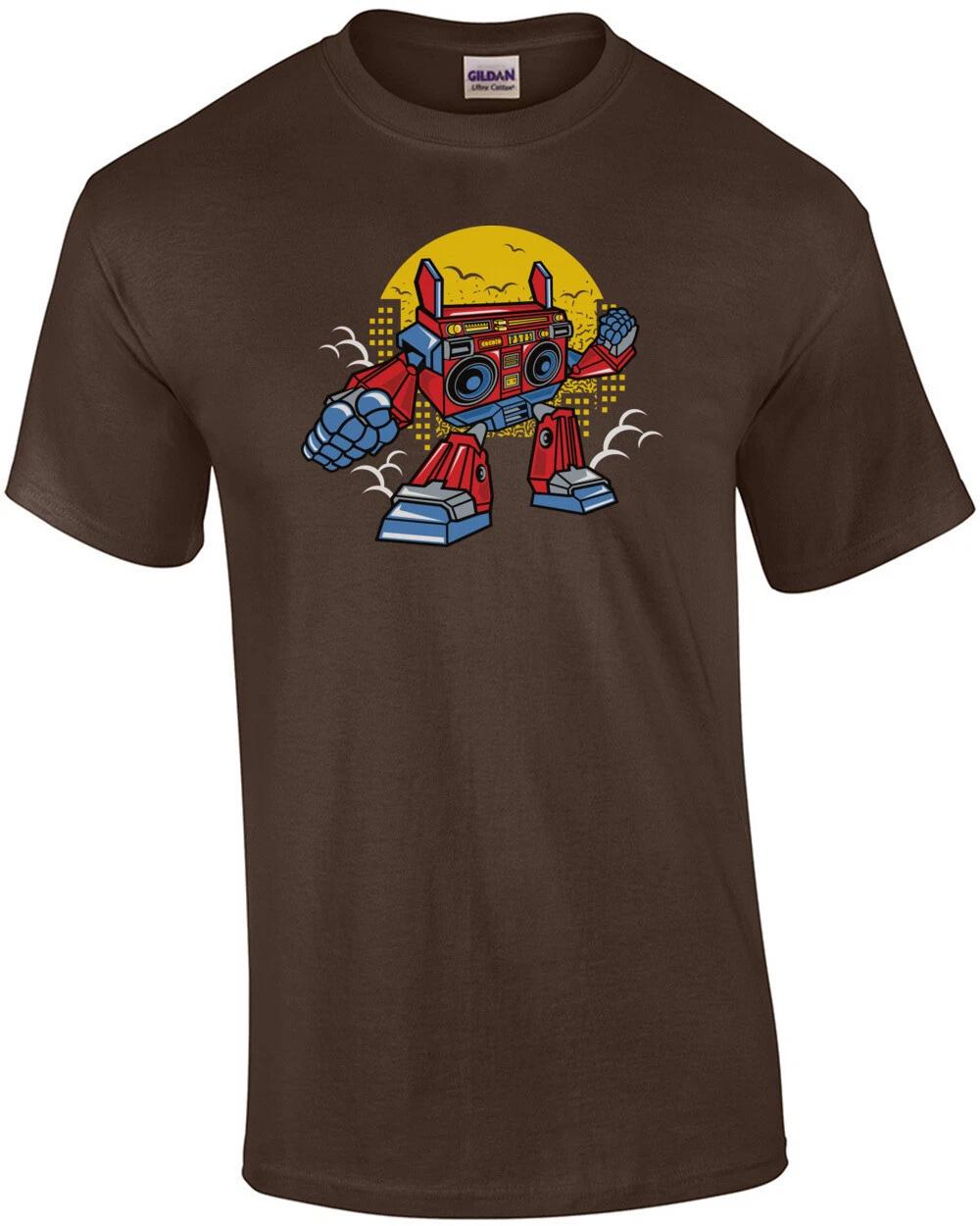 Old School Boombox Robot T-Shirt S