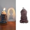 Buddha Silicone Candle Mold Church Buddha Incense Candle Plaster Decoration Mold DIY Church Candle Craft Fondant Mold