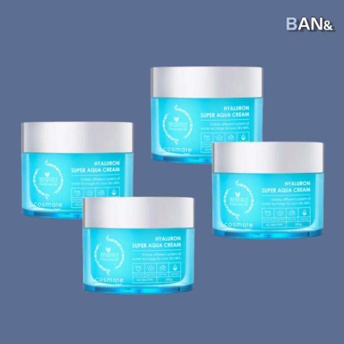 Chung Jung miin Hyaluronic Acid Moisture Cream 200g (4ea) Large Capacity Moisturizing, Nourishing, Glossy, Elastic Cosmetics (17503261)