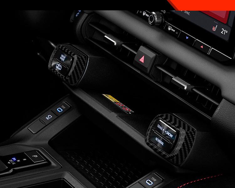 Dekorativer Mittelkonsolen-Knopfrahmen für 26 Toyota RAV4 Modelle