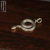 Vintage Alloy Snake Figurine Fine Carving For Figurine Decor Gifts For Snake Lovers