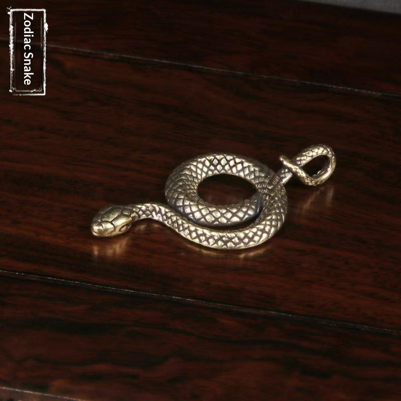 Vintage Alloy Snake Figurine Fine Carving For Figurine Decor Gifts For Snake Lovers