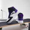 Anta Kids Casual Comfortable Non-Slip Shock Absorbing Wear-Resistant High-Top Sneakers Kids Sneakers White Black Purple A33038015J-4