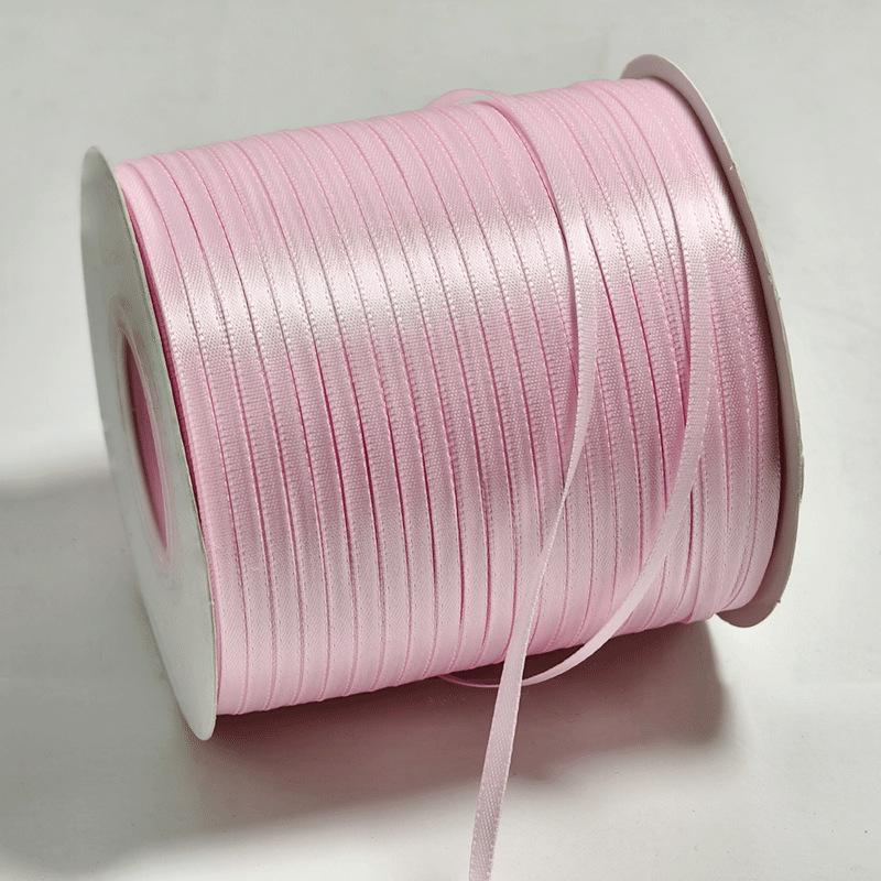 3mm Double-Sided Polyester Ribbon for Handmade Hair Accessories, Headwear Decoration, and Encrypted Bookmarks