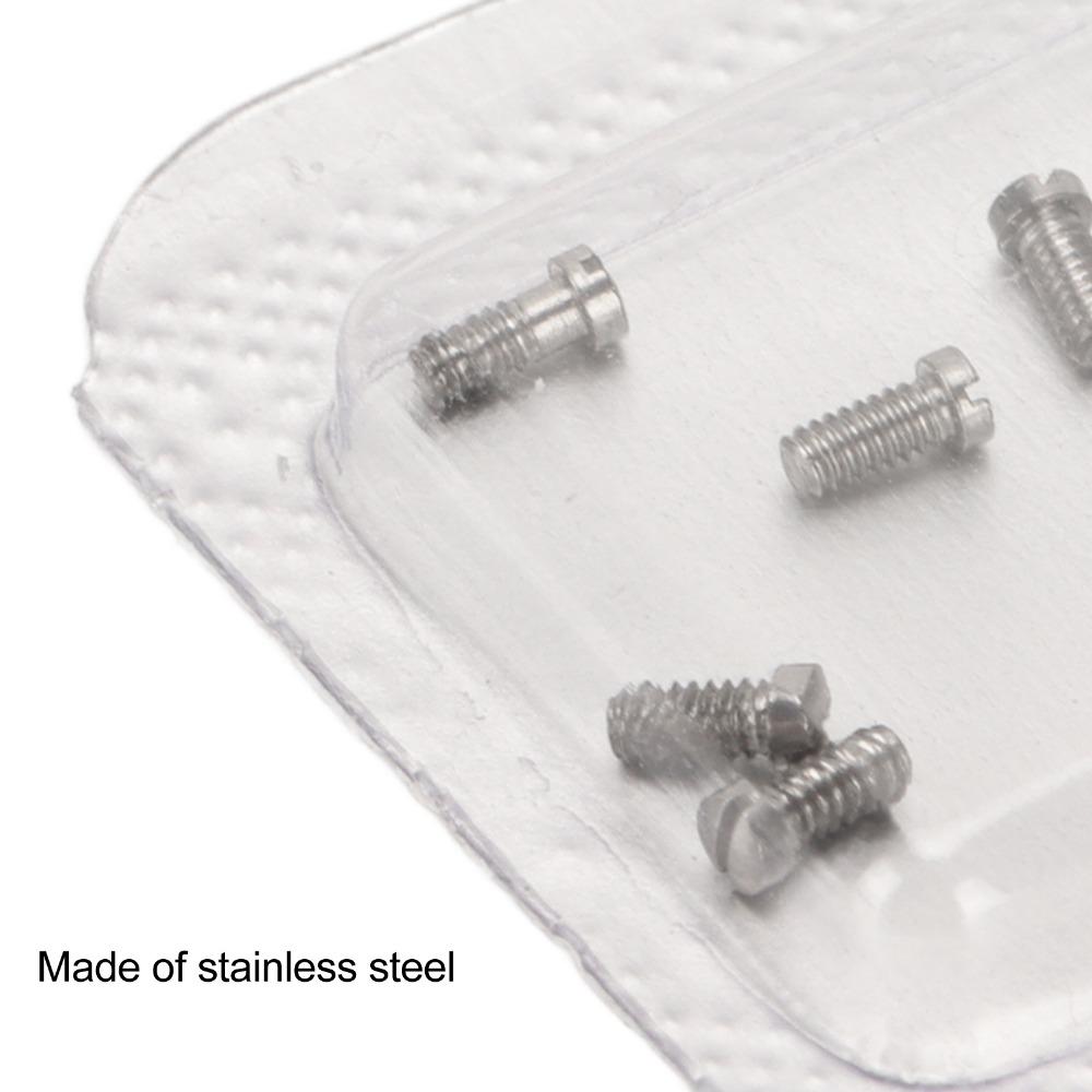 8pcs Stainless Steel Micro Watch Repair Screws 1.2 X 1.6 X 3.25mm 1 X 1.4 X 3.2mm Watch Back Cover Screws 1 X 1.3 X 2.4mm