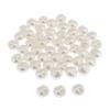White Pearl Shank Buttons 10mm 11mm DIY Garment Sewing Buttons for Handmade Clothes Jewelry Scrapbooking