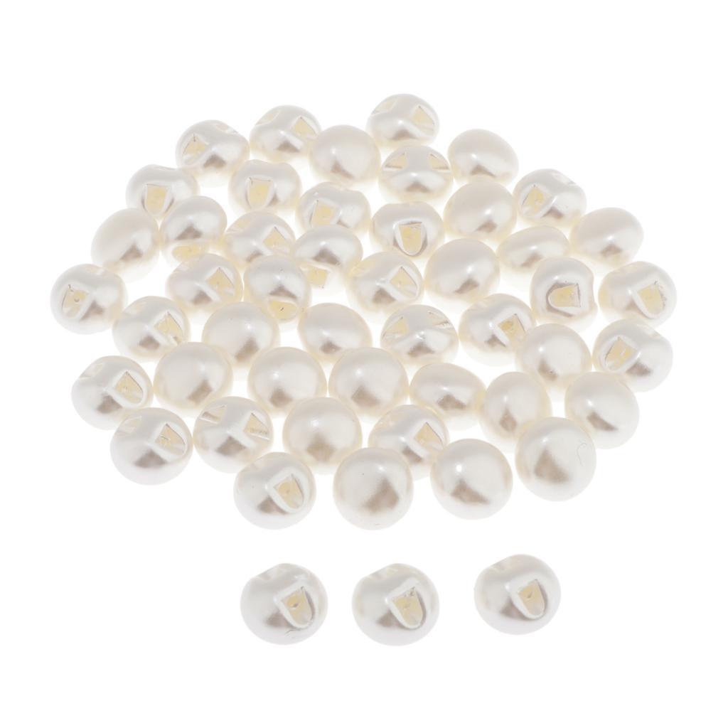 

White Pearl Shank Buttons 10mm 11mm DIY Garment Sewing Buttons for Handmade Clothes Jewelry Scrapbooking 10mm
